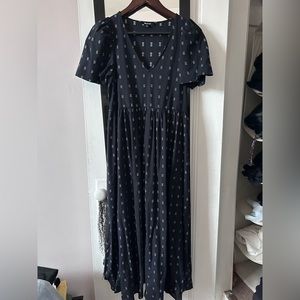 Madewell Dobby Puff Sleeve Midi Dress size xxs (dawn dress lookalike)